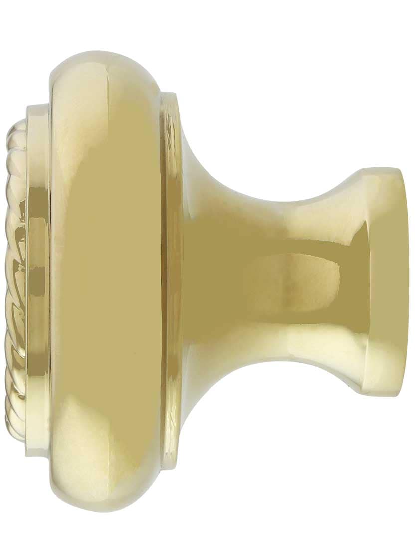 Alternate View of Rope Design Cabinet Knob - 1-3/4 inch Diameter.
