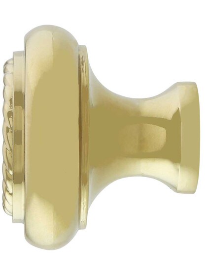 Alternate View of Rope Design Cabinet Knob - 1-3/4 inch Diameter.
