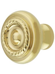 Rope Design Cabinet Knob - 1-3/4 inch Diameter.