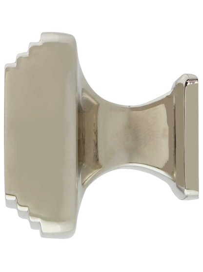 Alternate View of Art Deco Cabinet Knob - 1 1/4 inch Square.