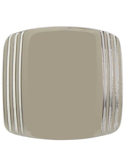 Alternate View 2 of Art Deco Cabinet Knob - 1 1/4 inch Square.
