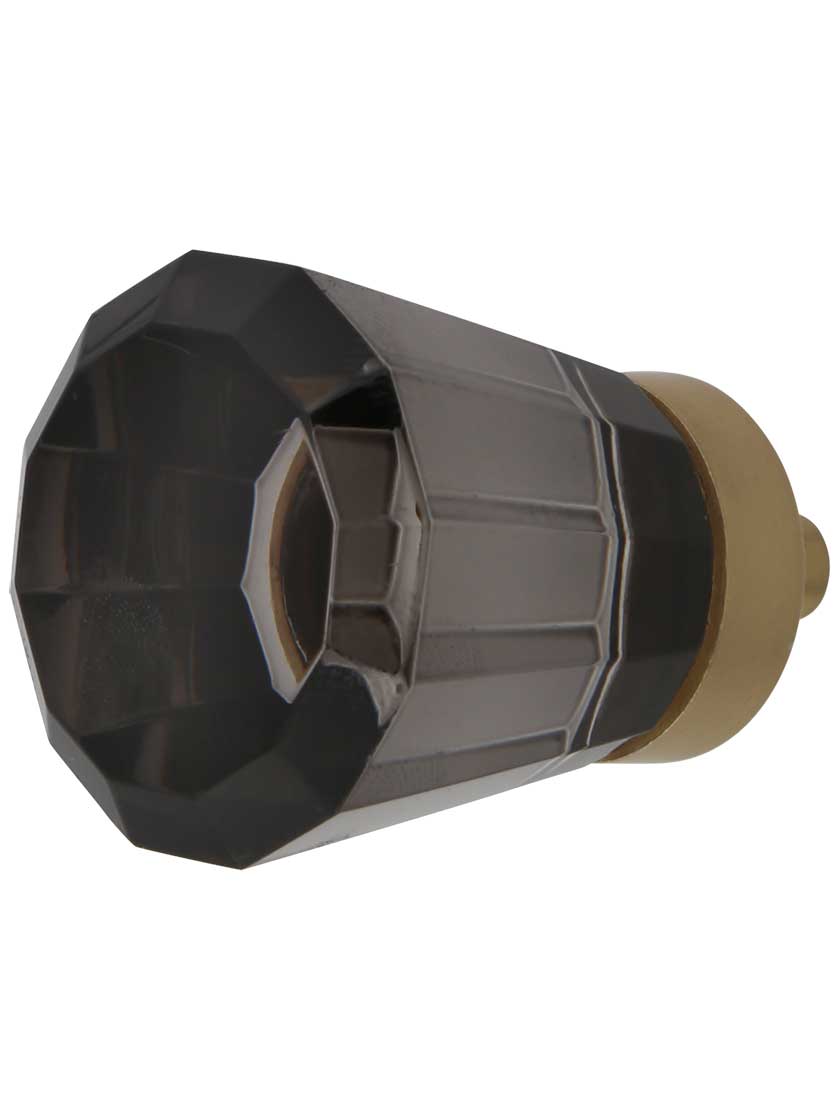 Brookmont Smoke Crystal Glass Knob 11/4" Diameter House of