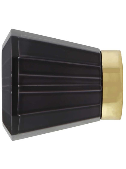Brookmont Black Crystal Glass Cabinet Knob - 1-1/4" Diameter