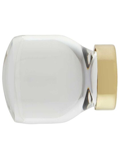 Alternate View of Juneau Crystal Glass Cabinet Knob - 1 1/8 inch Diameter.