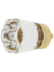 Forza Crystal-Glass Cabinet Knob - 1 1/4" Diameter