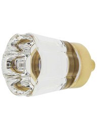 Forza Crystal-Glass Cabinet Knob - 1 1/4" Diameter