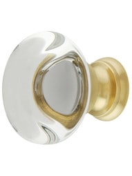 Providence Crystal Glass Cabinet Knob - 1 3/8" Diameter