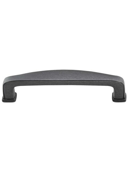 Milan Plain Square Cabinet Pull - 3 3/4 inch Center-to-Center in Gunmetal.