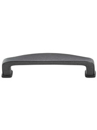 Milan Plain Square Cabinet Pull - 3 3/4 inch Center-to-Center in Gunmetal.