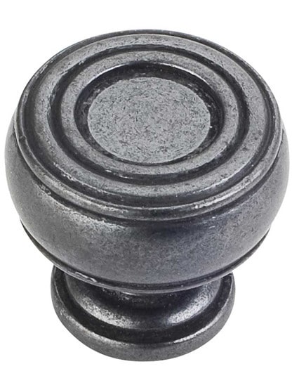 Alternate View 2 of Bremen 2 Ringed Cabinet Knob - 1 3/16 inch Diameter.