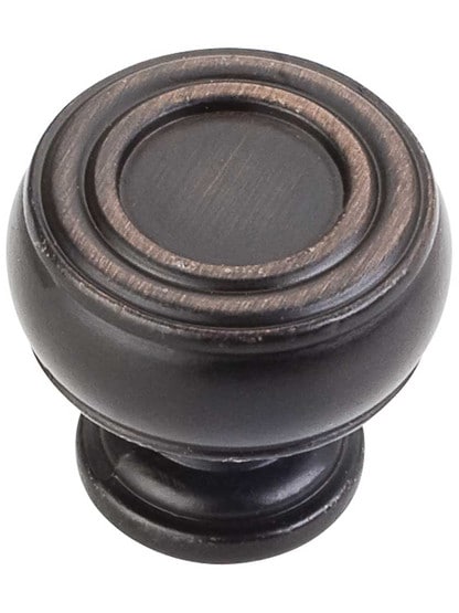 Alternate View 3 of Bremen 2 Ringed Cabinet Knob - 1 3/16 inch Diameter.