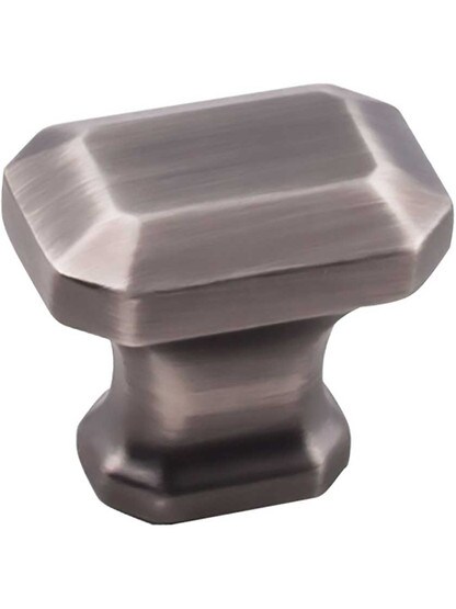 Alternate View of Ella Emerald Cut Cabinet Knob - 7/8 inch x 1 1/8 inch.