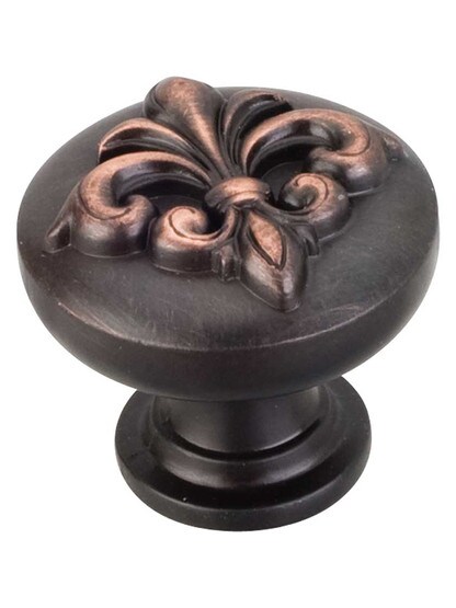 Alternate View 3 of Lafayette Raised Fleur-De-Lis Cabinet Knob - 1 3/8 inch Diameter.