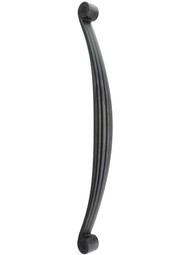 Lille Palm-Leaf Appliance Pull - 12 inch Center-to-Center in Gunmetal.