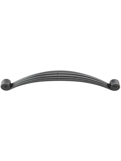 Lille Palm-Leaf Cabinet Pull - 6 1/4 inch Center-to-Center in Gunmetal.