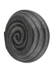 Lille Palm-Leaf Cabinet Knob - 1 1/4 inch Length in Gunmetal.