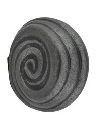 Lille Palm-Leaf Cabinet Knob - 1 3/8 inch Length in Gunmetal.