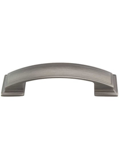 2 in. Center-to-Center Satin Nickel Antique Pillow Cup Pull