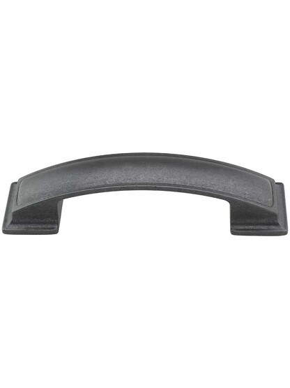 Annadale Pillow Cabinet Pull - 3 3/4 inch Center-to-Center in Gunmetal.