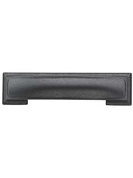 Annadale Pillow Cup Cabinet Pull - 3 3/4 inch Center-to-Center in Gunmetal.