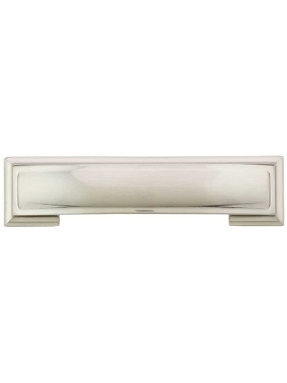 2 in. Center-to-Center Satin Nickel Antique Pillow Cup Pull