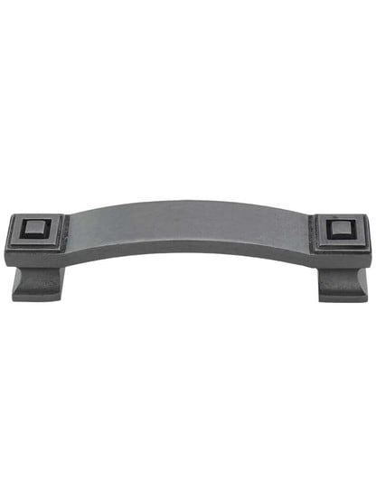 Delmar Cabinet Pull - 3 3/4 inch Center-to-Center in Gunmetal.