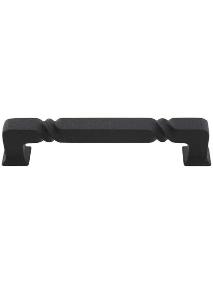 Tahoe Rustic Cabinet Pull - 5 inch Center-to-Center in Black.