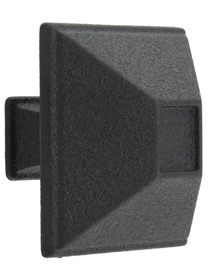 Tahoe Rustic Cabinet Knob - 1 1/2 inch Square in Black.