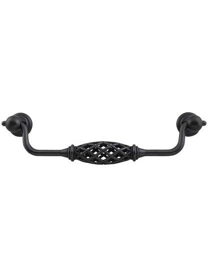 Tuscany Cabinet Bail Pull - 6 1/4 inch Center-to-Center in Gunmetal.