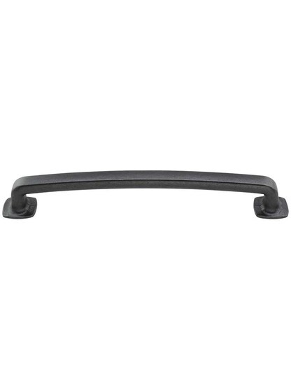 Belcastel Flat-Bottom Cabinet Pull - 6 1/4 inch Center-to-Center in Gunmetal.