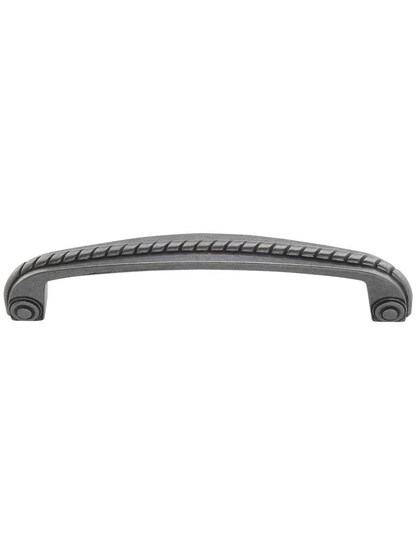 Rhodes Rope Detail Cabinet Pull - 5 inch Center-to-Center in Gunmetal.