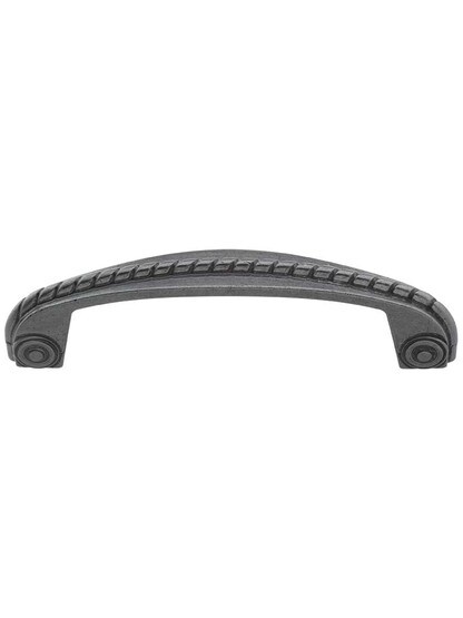 Rhodes Rope Detail Cabinet Pull - 3 3/4 inch Center-to-Center in Gunmetal.