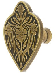 Dianthus Cabinet Knob - 1 7/8" x 1 1/2"