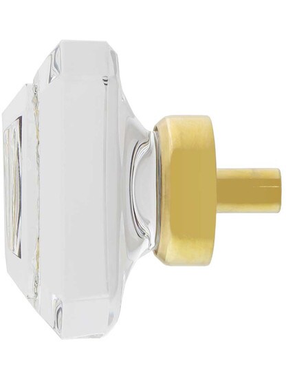 Alternate View of Medium Baguette Lead-Free Crystal Cabinet Knob.