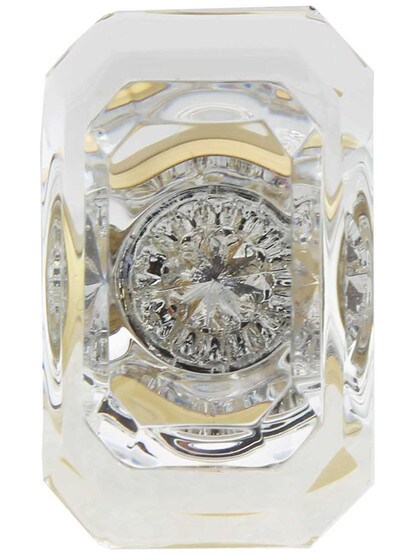 Alternate View 2 of Large Baguette Crystal Cabinet Knob.