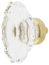 Chateau Crystal Cabinet Knob - 1 3/4" x 1 1/16"