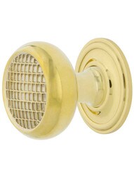 Pasadena Cabinet Knob - 1 3/8 inch Diameter with Classic Rosette.