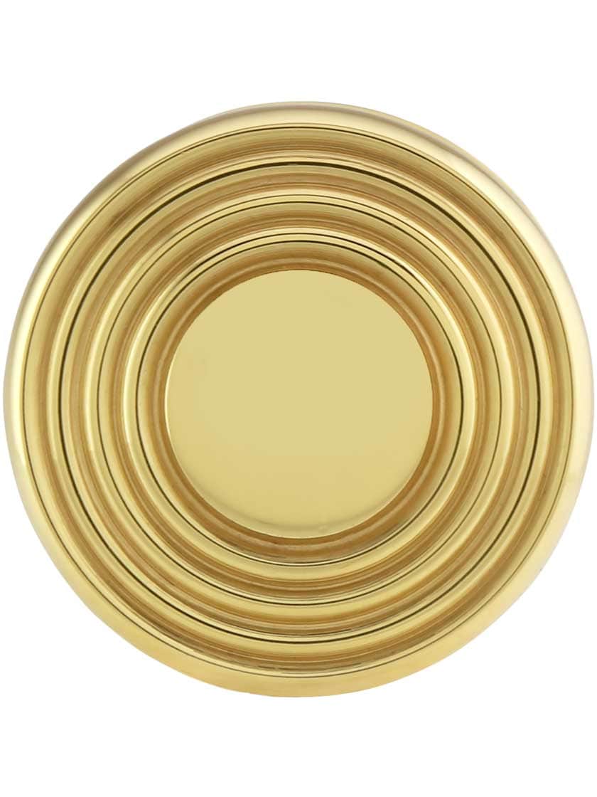 Alternate View 2 of Streamline Deco Cabinet Knob - 1 3/8 inch Diameter with Classic Rosette.