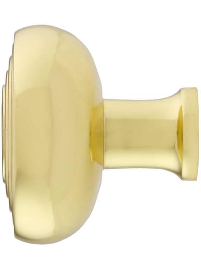 Alternate View of Streamline Deco Cabinet Knob - 1 3/8 inch Diameter.