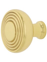 Streamline Deco Cabinet Knob - 1 3/8 inch Diameter.