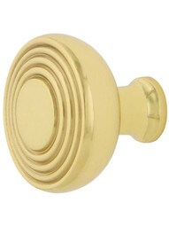 Streamline Deco Cabinet Knob - 1 3/8" Diameter