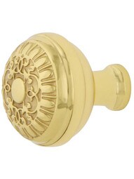 Egg & Dart Cabinet Knob - 1 3/8" Diameter