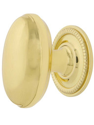 Homestead Cabinet Knob - 1 1/8 inch x 1 3/4 inch with Rope Rosette.