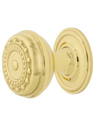 Meadows Cabinet Knob - 1 3/8 inch Diameter with Classic Rosette.