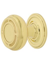 Mission Cabinet Knob - 1 3/8" Diameter with Classic Rosette