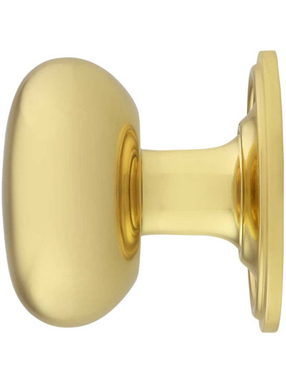 Alternate View of Classic Round Cabinet Knob - 1 3/8 inch Diameter with Matching Rosette.