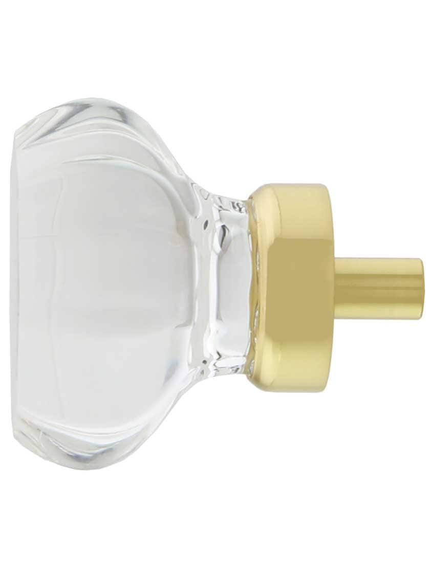 Alternate View of Waldorf Lead-Free Crystal Cabinet Knob 1 3/8 inch Diameter.