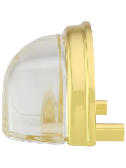 Alternate View of Clear Crystal Cup Pull - 3 inch Center-to-Center.