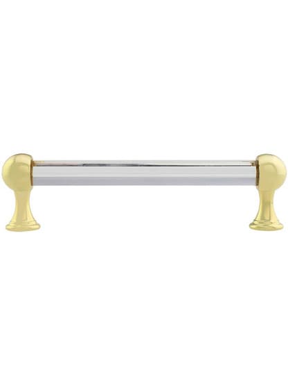 Alternate View of Lead-Free Crystal Handle Pull - 5 inch Center-to-Center.