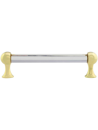 Alternate View of Lead-Free Crystal Handle Pull - 5 inch Center-to-Center.